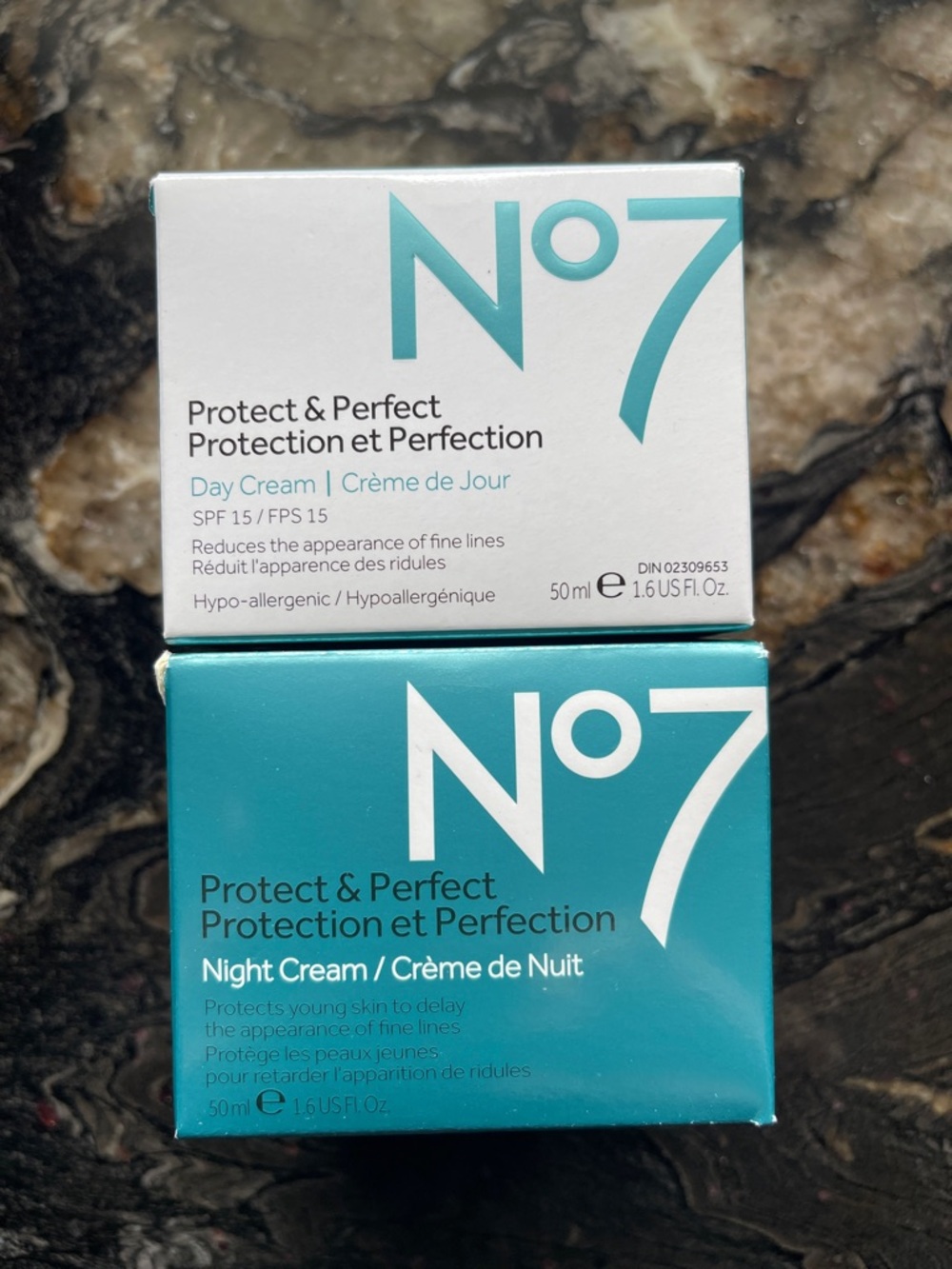 BNIB No7 Protect & Perfect Skincare Duo (50 ml each)